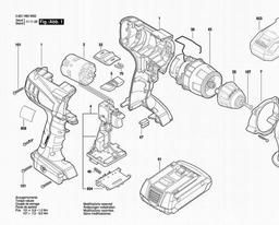 Bosch Cordless Drill Driver BS 18-A POWER spare parts