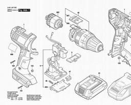 Bosch Cordl Perc Screwdr GSB 14,4 V-LI spare parts