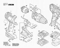 Bosch Cordl Perc Screwdr GSB 18 V-LI spare parts