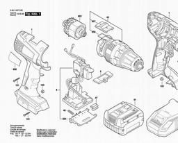 Bosch Cordl Perc Screwdr BA 14-A COMPACT COMBI spare parts