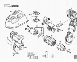Bosch Cordless Drill SDI 110 LI spare parts