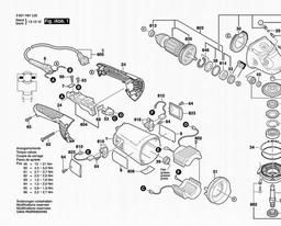 Bosch Angle Grinder GWS 2030 H spare parts