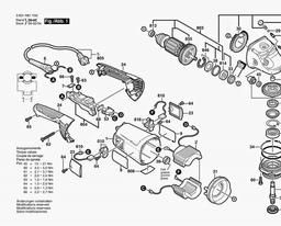 Bosch Angle Grinder GWS 22-230 H spare parts