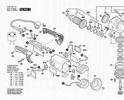 Bosch Angle Grinder GWS 22-180 H spare parts