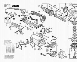 Bosch Angle Grinder GWS 22-230 JH spare parts