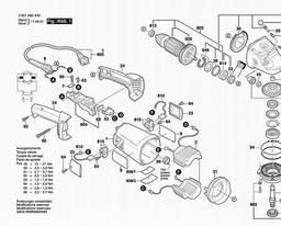 Bosch Angle Grinder GWS 22 spare parts