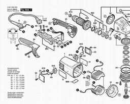 Bosch Angle Grinder GWS 22-180 JH spare parts