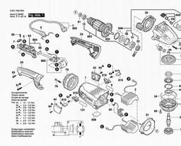 Bosch Angle Grinder GWS 22-230 LVI spare parts