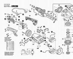 Bosch Angle Grinder GWS 24-230 LVI spare parts