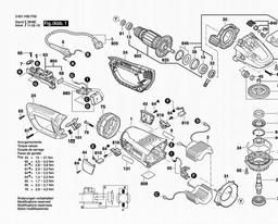 Bosch Angle Grinder GWS 26-180 LVI spare parts