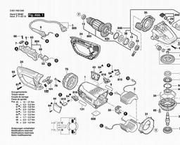 Bosch Angle Grinder GWS 24-230 LVI spare parts