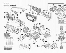 Bosch Angle Grinder GWS 24-230 LVI spare parts