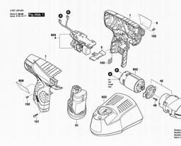 Bosch Impact Wrench PS40-2 spare parts