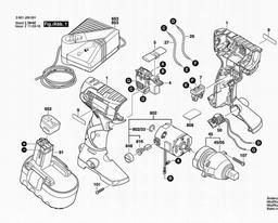 Bosch Impact Wrench IWI 280 spare parts