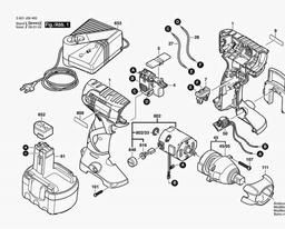 Bosch Impact Wrench GDS 14,4 V spare parts