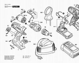 Bosch Cordless Impact Drill A-SBS 36 V-LI spare parts