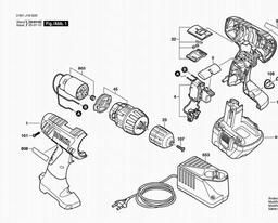Bosch Cordless Drill Driver GSR 12-2 spare parts
