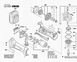 Bosch Cordless Angle Grinder EWS 18-A spare parts