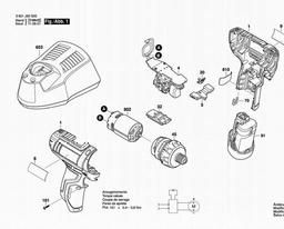 Bosch Cordless Screwdriver SDI 105 spare parts