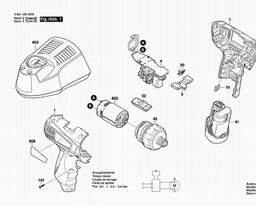 Bosch Cordless Drill Driver S 10-A spare parts