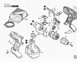 Bosch Cordless Drill Driver 34614 spare parts