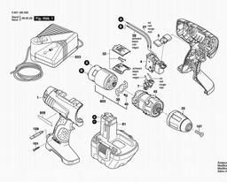 Bosch Cordless Drill Driver BACS-12 V-1 spare parts
