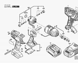 Bosch Impact Wrench GDR 18 V-LI MF spare parts