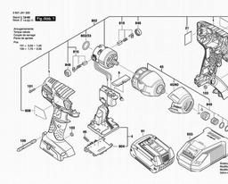 Bosch Impact Wrench GDR 18 V-LI spare parts