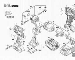 Bosch Impact Wrench GDR 18 V-LI spare parts