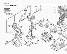 Bosch Impact Wrench 25614 spare parts