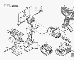 Bosch Impact Wrench GDR 14,4 V-LI MF spare parts
