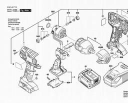 Bosch Impact Wrench 24614 spare parts
