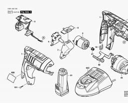 Bosch Cordless Screw Driver GSR Mx2Drive spare parts
