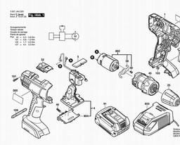 Bosch Cordless Drill Driver GSR 18-2-LI spare parts