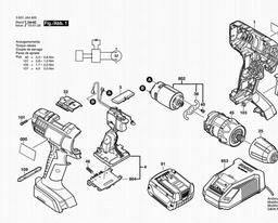 Bosch Cordless Drill Driver GSR 14,4-2-LI spare parts