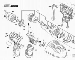 Bosch Impact Wrench GDR 12-LI spare parts