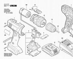 Bosch Cordless Drill Driver TSR 1800-LI spare parts