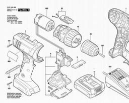 Bosch Cordless Drill Driver GSR 1200-LI spare parts
