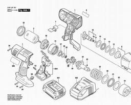 Bosch Cordless Screw Driver GDS 18 V-LI HT spare parts