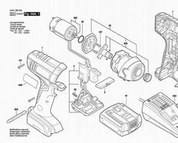 Bosch Impact Wrench GDR 1440-LI spare parts