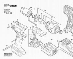 Bosch Impact Wrench TDR 1080-LI spare parts