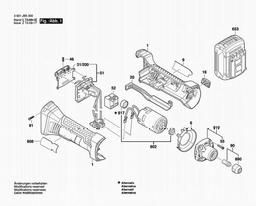 Bosch Cordless Straight Grinder GGS 18 V-LI spare parts