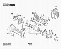 Bosch Cordless Straight Grinder DGSH181 spare parts