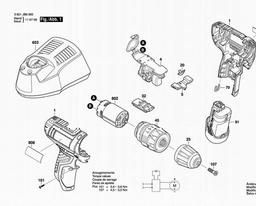 Bosch Cordl Perc Screwdr PS130 spare parts