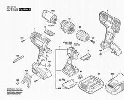 Bosch Cordl Perc Screwdr GSB 14,4-2-LI spare parts