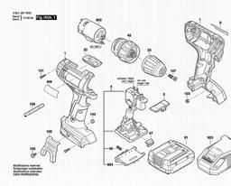 Bosch Cordless Screwdriver BS 18-A Light spare parts