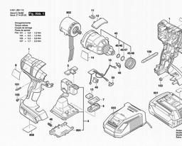 Bosch Impact Wrench IDH182 spare parts