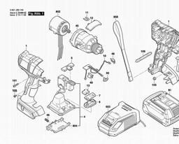 Bosch Impact Wrench GDX 18 V-EC spare parts