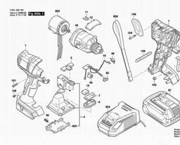 Bosch Impact Wrench GDX 18 V-EC spare parts