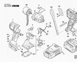Bosch Impact Wrench GDR 14,4 V-EC spare parts